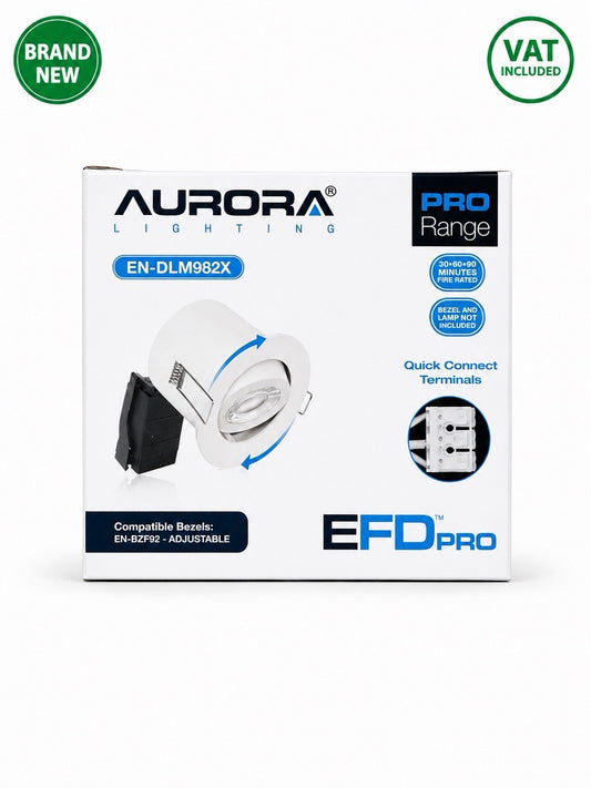 10x Aurora EN-DLM982X EFD Pro Adjustable Fire Rated Downlights Brand New