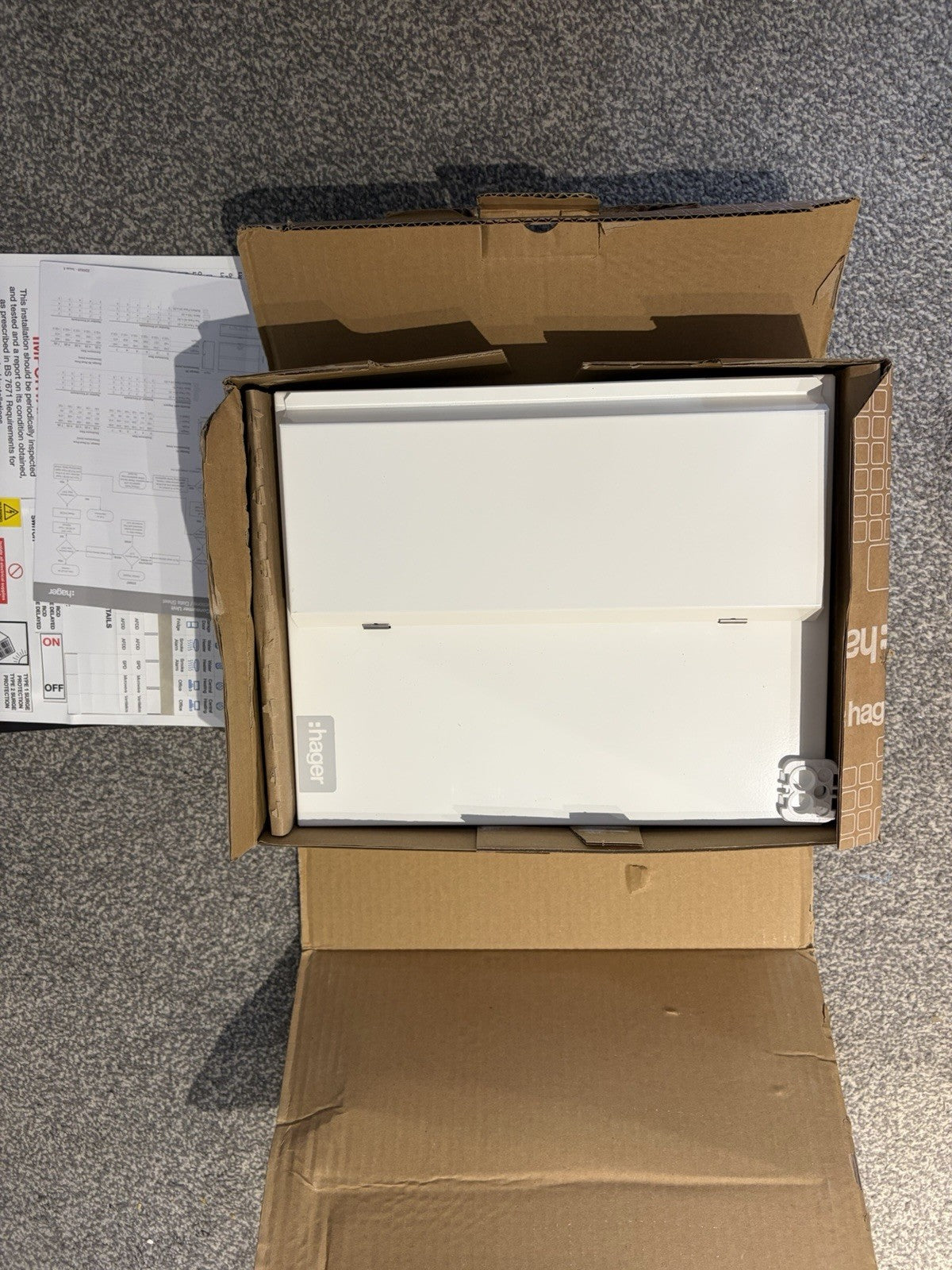 Hager VML108SPD 8 Way Consumer Unit 100A Main Switch SPD Surge Protection