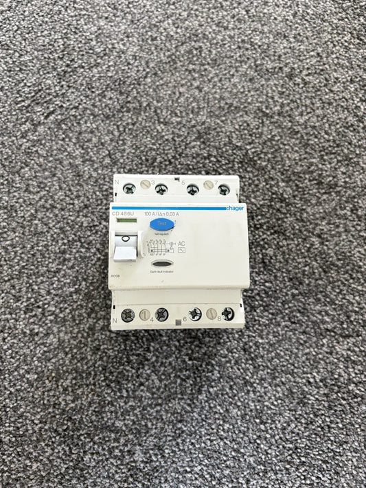 Hager CD 486U 100 A , AC TYPE RCD