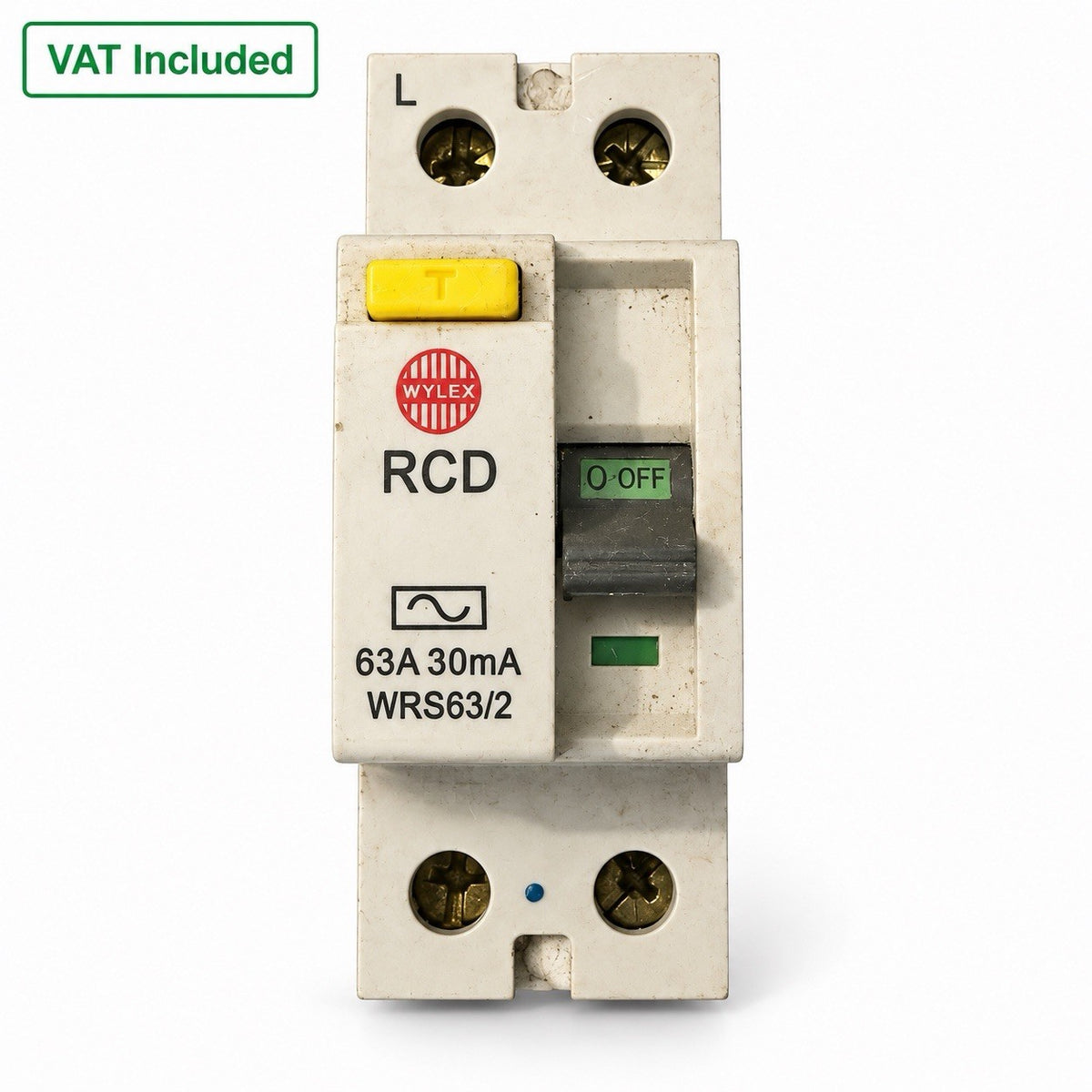 Wylex RCD WRS63/2 63A 30mA RCD 2 Pole RCD