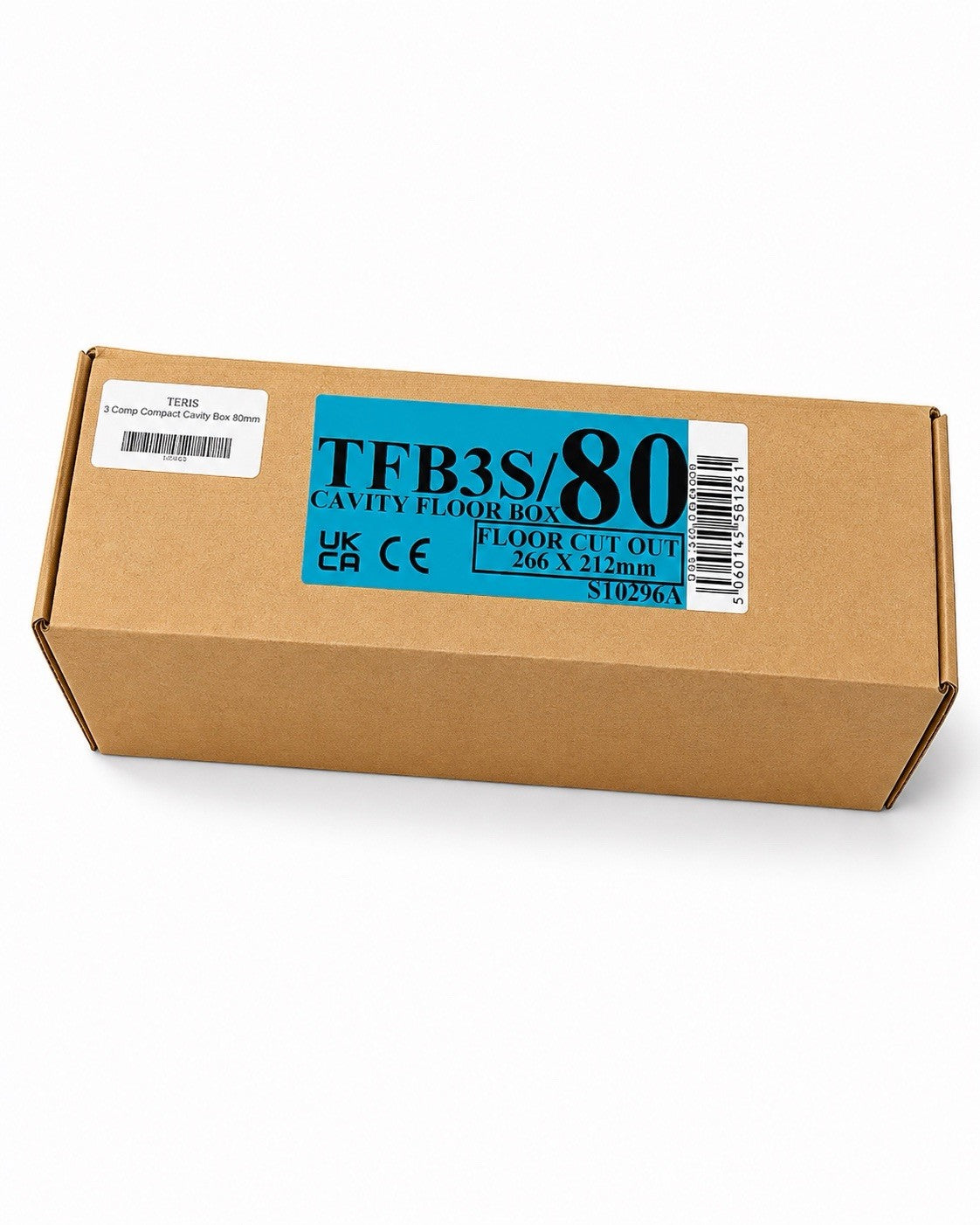 TFB3S/80 3 Compartment Compact Cavity Floor Box 80mm 266 x 212mm Brand New