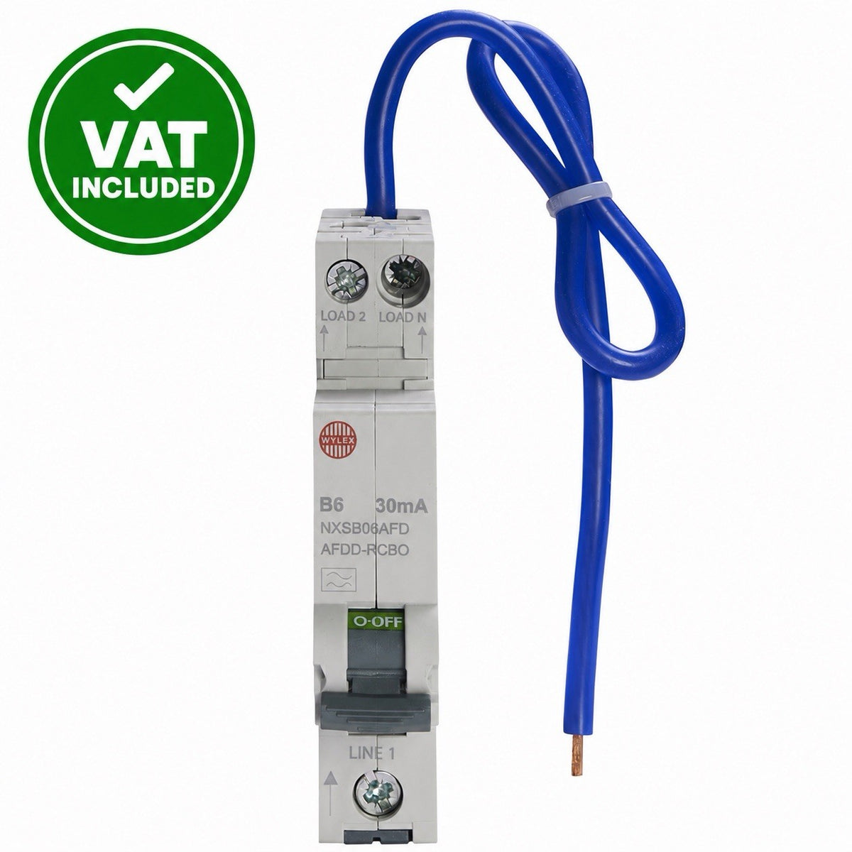 Wylex NXSB06AFD B6 6A 30mA AFDD RCBO Arc Fault Detection Circuit Breaker