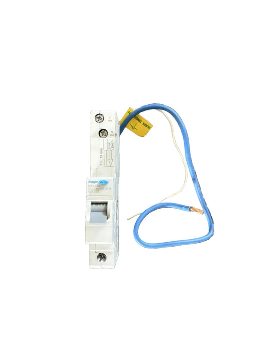 Hager 32A Curve B 6kA 30mA RCBO Type AC ADN132