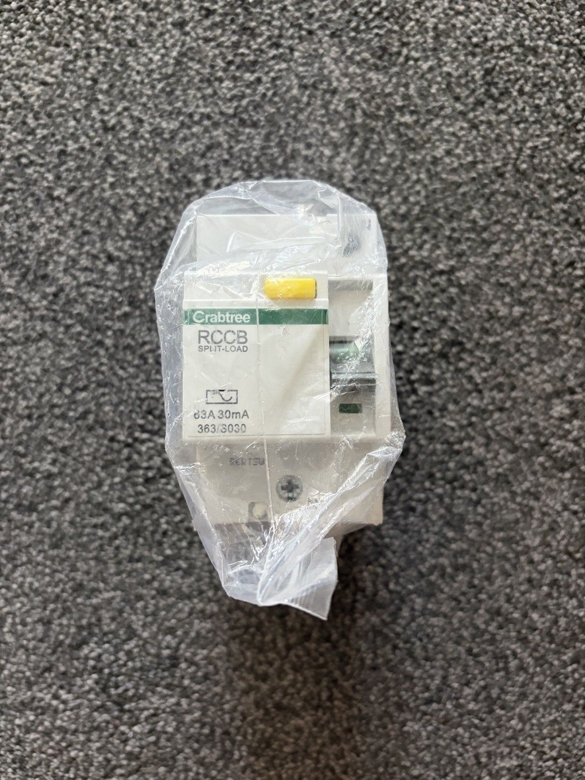 Crabtree 363/3030 63A 30mA RCCB Split Load RCD 2 Pole