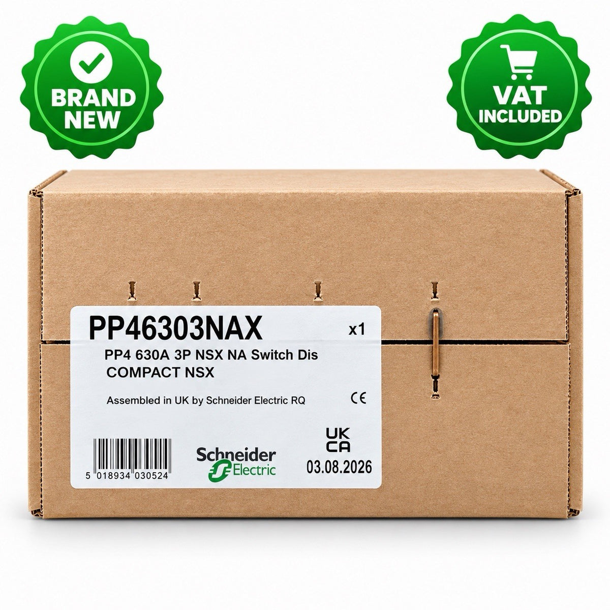 Schneider Electric PP46303NAX 630A 3 Pole Switch Disconnector Compact NSX New