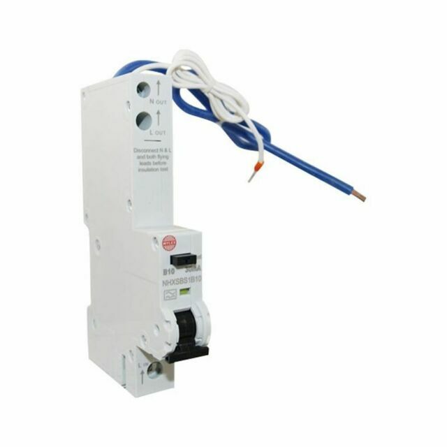 5x WYLEX 32 AMP CURVE B 6kA 30mA RCBO TYPE A NHXSBS1B32